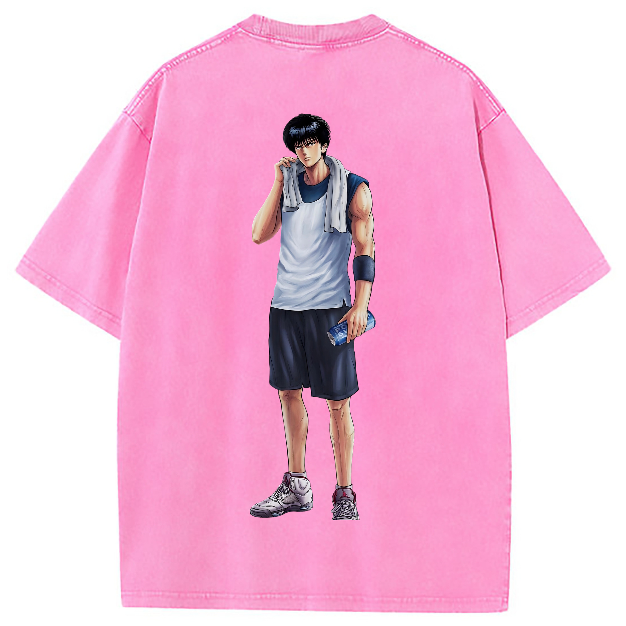 （画像用） SLAM DUNK／スラムダンク 綿100% ヴィンテージ風 半袖Tシャツ（背面プリント）